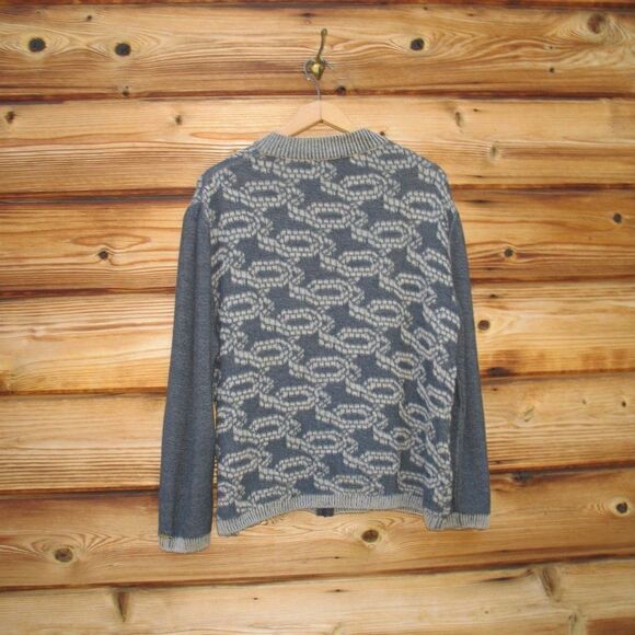 St John Zipper Front Wool Blend Cardigan - Picture 5 of 8